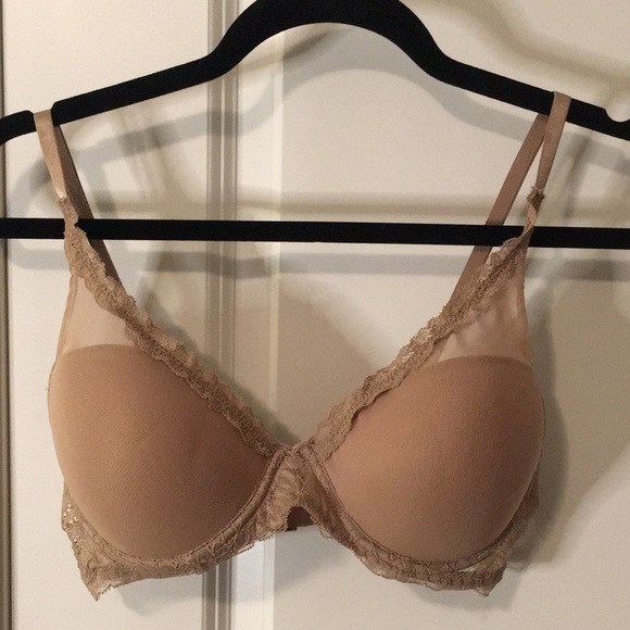NWOT Nude/Tan Mesh Lace Bra - Picture 1 of 8